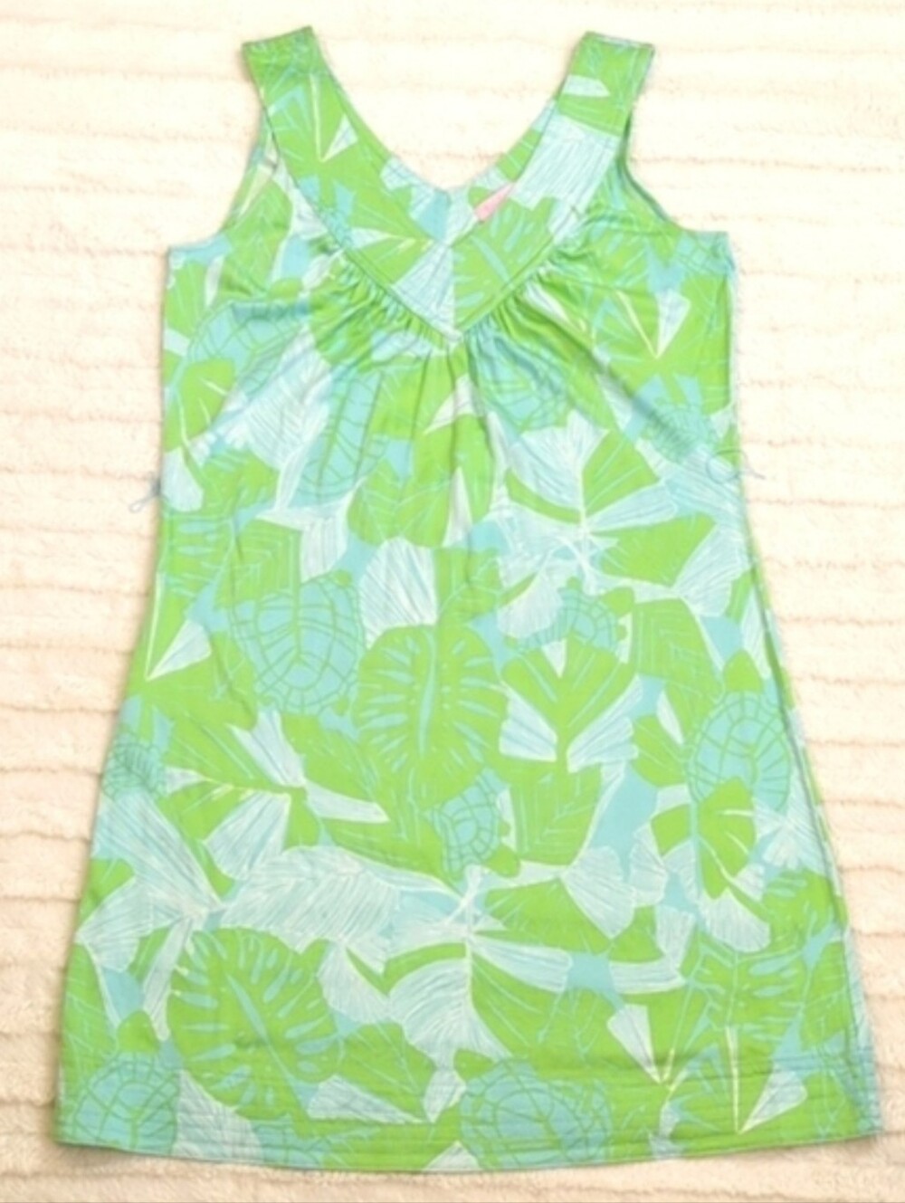 Lilly Pullitzer Silk Blend Nadja Dress "Love Me Or Leaf Me" - Picture 8 of 14